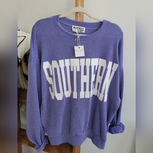 'SOUTHERN' Purple Corded Bucket List Sweatshirt